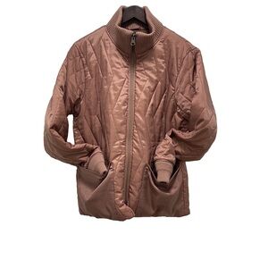 Saturdays NYC Nazar Quilted Shell Blush Pink Jacket Size Large